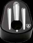 04-193 Arlen Ness Ignition Switch Cover Deep Cut Black