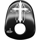 2106-0332 Carl Brouhard Designs Black Cross Series Ignition Switch Cover Harley