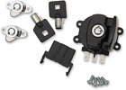 2106-0408 Drag Specialties Side Hinge Ignition Lock Kit Gloss Black