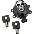 2106-0421 Drag Specialties Skull Ignition Switch Gloss Black