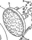261-84320-60-00 Yamaha Factory Oem Headlight Lens Seal Beam