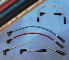 3044p Magnum Polished Stainless Braided Spark Plug Wire Set For Rocker