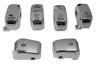 370854 Bikers Choice Handlebar Switch Cap Set Chrome Harley Davidson Biker