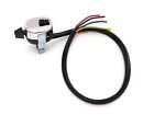492718 Handlebar Way Switch - 3 Universal Top Horn Chrome Button Motorcycle