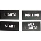60-109 Dash Engraved Switch Label Stickers