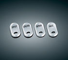 7232w1wu Kuryakyn Stainless Rocker Switch Covers Harley Davidson Flhtcu