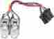 85045 Drag Specialties Chrome Rocker Switches 2008-2013 Harley Flhx