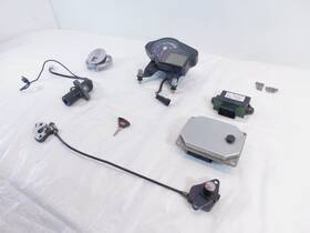 860127 Aprilia 07-14 Shiver 750 Sl750 Dashboard Speedometer Ecm Ignition Switch And Key