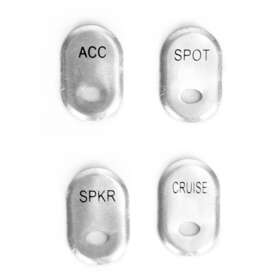 M548-a014-sil Areyourshop 4 Pieces Hand Control Switch Button Cover Fit For Flhtk Flhtcu Se Tg Fltr U