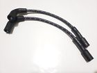 Bkbl-short8mm Tons Performance Black Blue Cloth Harley Sportster Coil Relocation Wires