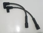 Bkyl-short8mm Tons Performance Black Yellow Cloth Harley Sportster Coil Relocation Wires