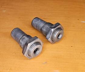 33533054174 Bmw 1971 R75/5 Airhead Factory Original Swingarm Pivot Bolts And Nuts Pair