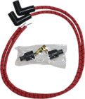 C76281 Sumax Red With Black Tracer Plug Wires For Harley