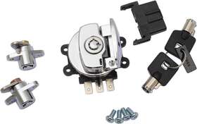 Xf-2-2106-0407 Drag Specialties Side Hinge Ignition Switch With Saddlebag Lock - Chrome