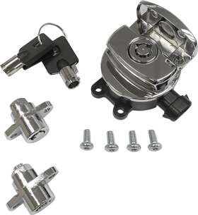 Xf-2-2106-0411 Drag Specialties Side Hinge Ignition Switch With Saddlebag Lock - Chrome