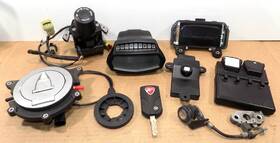Ducati 59821241c Lockset Dash Display Ecu Bbs Ignition Seat Gas Cap Key Fob Diavel Carbon