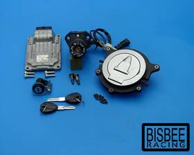 652.4.014.1b Ducati Oem 08-12 Monster 696 Ignition Switch Key Lockset Ecu Ecm Fuel Cap Set