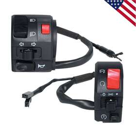 Feiteplus Fp-855-set 2x Motorcycle Controller Switch For Handlebar Horn Button Turn Fog Light