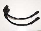 Gbk-short8mm Tons Performance Gloss Black Cloth Harley Sportster Coil Relocation Wires