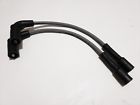 Gy-short7mm Packard Grey Harley Sportster Coil Relocation Wires Pair