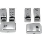 H18-0337go-c Drag Specialties Piece Radio Cruise Control Switch Cap Kit Gold