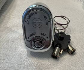 212411 Harley-davidson Oem Ignition Switch Lock Knob 2 Keys