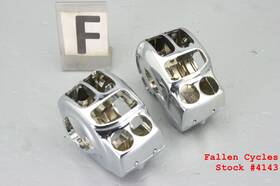 Harley-davidson 71500341 2017 Street Glide Cvo Hand Control Switch Housing Cover Set Chrome #4143