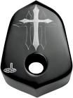 Ic-c001-b Carl Brouhard Designs Ignition Switch Cover Cross Black Harley Davidson