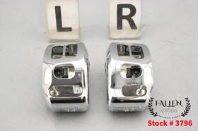 5454134 Indian 2021 Roadmaster Limited Hand Control Switch Housing Left Right Set Chrome