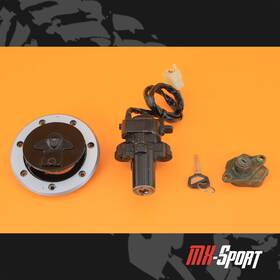 Kawasaki 27045-5020 96-03 1996 Ninja Zx7r Zx-7r Oem Lockset Lock Set Ignition Switch Key Fuel Cap
