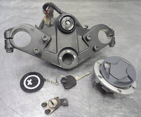 53066-0276 Kawasaki 08-12 Ninja 250r Key Set Ignition Switch Gas Cap Seat Lock W Upper Tree