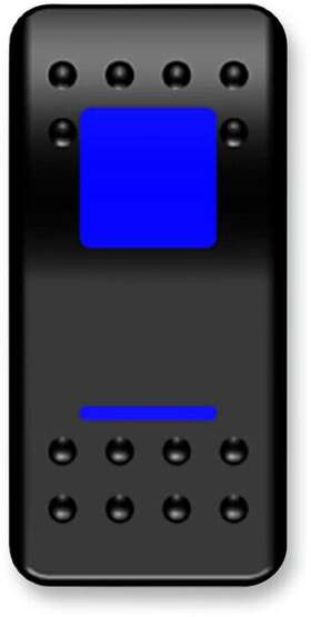 2855930 Moose Racing On/off Rocker Switch Blue