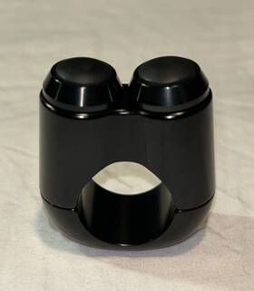 104287 Motone Customs Push-button Dual Micro Switch Black For Bars 1 Inch 25mm 2 Keys Handlebar