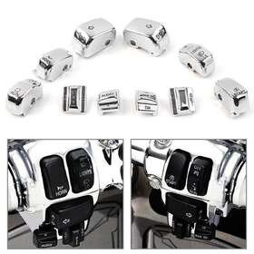 77us Motorshop 310009543003 Hand Control Switch Cover Housing Button Cap Set For Harley Touring 1996-2013 Us