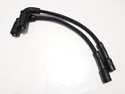 Satinbk-8in07har8 Tons Performance Pair Cloth Braided Harley Sportster Coil Relocation Wires