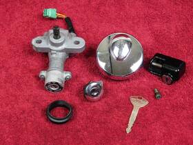 37102-41873 Suzuki Lockset With Key Ignition Switch Gas Cap Lock Set Assy. 07-19 Vl800 Boulevard C50