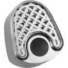 Tc-093 Eddie Trotta Designs Ignition Switch Cover Cross Cut Chrome