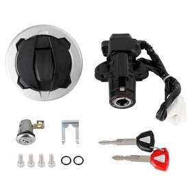 27005-0670 Vipih Ignition Key Switch Tank Cap Seat Lock Set For Kawasaki Ninja 400 Z400 18-23