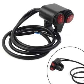 Zdl-kabusikikaisya1989us 770000677815 7/8ftft Handlebar Headlight Fog Spot Light Dual On Off Red Switch Motorcycle 12v