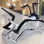 Monster 12'' 14'' 16'' Rise Horn Ape Hanger Fat Bars 1-1/4" Handlebar For Harley. Fixed Price $166.95.