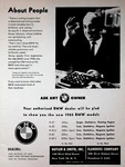 1962 Bmw Owner Morey Lehrman, New York Diamond Merchant - Vintage Motorcycle Ad. Fixed Price $12.60.