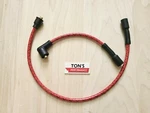 Cloth Spark Plug Wires Red Black Harley 95-03 Sportster 883 1200 Replacement Set. Fixed Price $27.00.