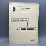 1973 Weber Carburetor Master Catalog Technical Introduction. Fixed Price $40.00.