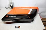2022 Harley Road Glide Cvo Right Hand Wicked Orange Black Saddlebag Bottom Used. Fixed Price $350.00.
