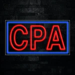 Cpa Led Neon Sign 33"L X 18"H #31684. Fixed Price $288.00.