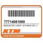 Ktm Indicator Light Assembly With Efi And Reservoir, Model 77714081000 Orange. Fixed Price $63.08.