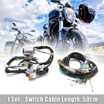 Motorcycle Handlebar Light Control Switch Set For Honda JH70 With Wire Harness. Fixed Price $32.76.