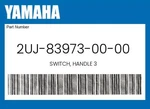 Yamaha Genuine Switch, Handle 2UJ-83973-00-00. Fixed Price $221.59.