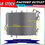 OEM:39061-0042 All Aluminum Radiator For Kawasaki Ninja ZX6RR 2005-2006. Fixed Price $64.99.