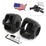 For Harley Road King Softail Custom Dyna Handlebar Switch Housing Covers Black. Fixed Price $31.56.